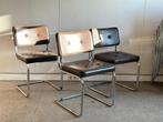 Vintage buisframe eetkamerstoelen, ca 1980’s, Ophalen of Verzenden