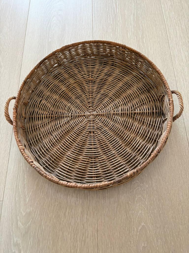 RM rieten dieblad, Ophalen of Verzenden, Zo goed als nieuw, Rond, Overige materialen