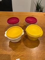 4 vintage Tupperware potten met zonnedeksel, Huis en Inrichting, Keuken | Tupperware, Ophalen of Verzenden, Gebruikt, Bak of Kom