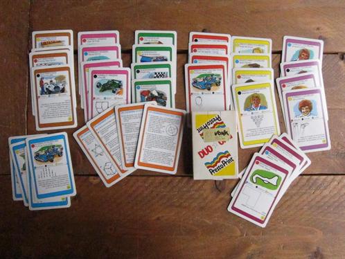 Vintage dubbel kaartspel / kwartetspel Coureurs - dubbelspel, Hobby en Vrije tijd, Gezelschapsspellen | Kaartspellen, Gebruikt
