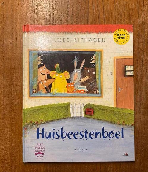 Huisbeestenboel - Loes Riphagen, tekstloos, De Fontein 2010, Boeken, Prentenboeken en Plaatjesalbums, Zo goed als nieuw, Prentenboek
