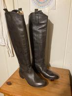 Hoge bruine leren laarzen met hak van Poco Loco, maat 37, Kleding | Dames, Schoenen, Poco Loco, Hoge laarzen, Bruin, Verzenden