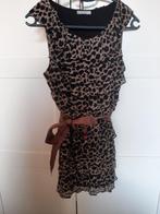 Mooi tuniek tijgerprint panterprint maat xs, Ophalen of Verzenden, Zo goed als nieuw, Maat 34 (XS) of kleiner, Bruin