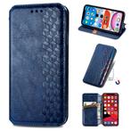 iPhone 11 Luxe PU Lederen Ruitpatroon Wallet Case Set _Blauw, Verzenden, Nieuw, IPhone 11, Hoesje of Tasje