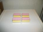 4 houten tompouce's met klitteband (Hema), Ophalen of Verzenden, Gebruikt, Overige typen