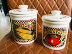 Voorraadpotten TOMATOES en SWEET CORN, Ophalen of Verzenden, Gebruikt, Overige materialen, Pot, Bus of Blik