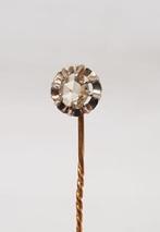 Dasspeld 18 kt goud roosdiamant., Ophalen of Verzenden, Goud, Overige typen, Met edelsteen