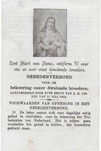 Bp544 prentje gebedenverbond, Ophalen of Verzenden, Zo goed als nieuw, Kaart of Prent