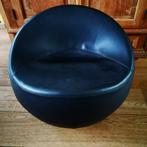 Design XL boom finn stone chair / ball chair / bal stoel / p, Gebruikt, Zwart, Leer, Ophalen of Verzenden