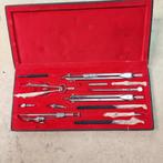 Vintage Tekenset in Doos, Antiek en Kunst, Antiek | Gereedschap en Instrumenten, Ophalen of Verzenden