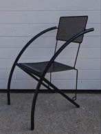 9 x metaal zwart design stoelen Bauhaus Vintage retro, Huis en Inrichting, Barkrukken, Ophalen of Verzenden, Zo goed als nieuw