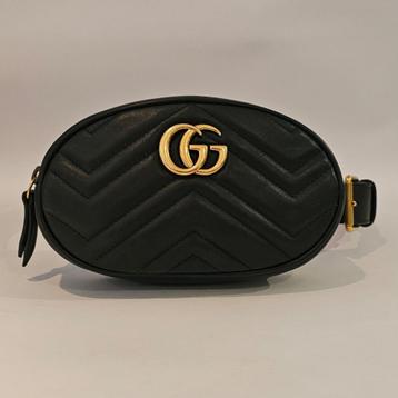 GUCCI 476434 GG Marmont Body Bag Black beschikbaar voor biedingen