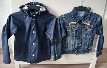 Jongens regenjas 122-128 H&M, zomer spijkerjas Vingino mt. 8 beschikbaar voor biedingen