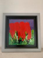 Schilderij Rode tulpen van Ad van Hassel, Antiek en Kunst, Ophalen