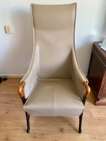 Giorgetti Progetti 64240 Wing Chair Leren Fauteuil Als Nieuw beschikbaar voor biedingen