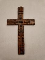 Tramp Art crucifix vintage, Ophalen of Verzenden