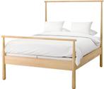 IKEA GJÖRA Bedframe 140x200 met lattenbodems—Massief Berken, Ophalen, Overige kleuren, Minimalistisch, Scandinavisch, modern, Tweepersoons