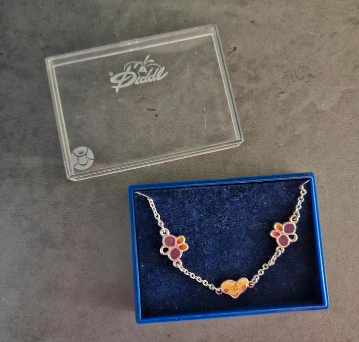 Diddl Ketting, Sieraden, Tassen en Uiterlijk, Kettingen, Gebruikt, Overige materialen, Zilver, Met hanger, Ophalen of Verzenden