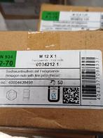 moeren rvs m 12x1 ,rvs moeren  m 12x1 fijndraad, Nieuw, Ophalen of Verzenden, Minder dan 50 mm, Rvs