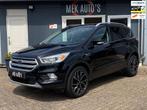 Ford Kuga 1.5 EcoBoost Titanium|120Pk|Navi|Cruise|Climate|, Auto's, Ford, 4 cilinders, Leder en Stof, Zwart, Origineel Nederlands
