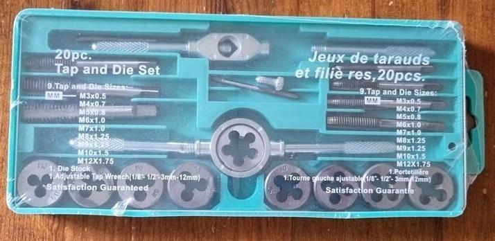 Tap en snijset 20-delig, Doe-het-zelf en Verbouw, Gereedschap | Handgereedschap, Nieuw, Ophalen of Verzenden