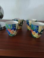 Vic's Handgeschilderde Mokken - Set van 4, Ophalen of Verzenden, Zo goed als nieuw, Overige stijlen, Kop(pen) en/of Schotel(s)