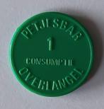 oude consumptie-munt Overlangel, Postzegels en Munten, Penningen en Medailles, Verzenden, Overige materialen, Nederland