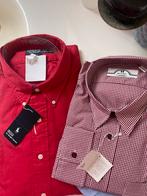 Nieuw herenoverhemd mt 43/44 rood/wit ruitje, Shirtmakers, Nieuw, Ophalen of Verzenden, Halswijdte 43/44 (XL)