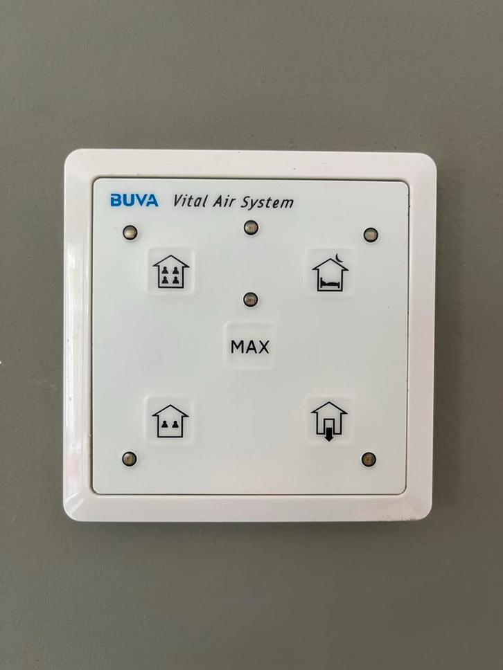 BUVA Vital Air Ventilator met RF bediening en voeding, Doe-het-zelf en Verbouw, Ventilatie en Afzuiging, Gebruikt, Ventilator