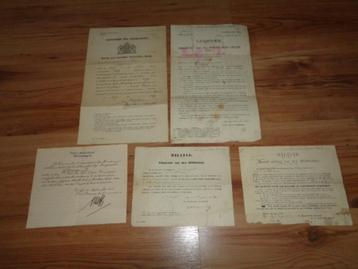 Document set soldaat Delft wo1 oorlog leger beschikbaar voor biedingen