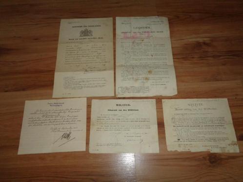 Document set soldaat Delft wo1 oorlog leger, Verzamelen, Militaria | Algemeen, Landmacht, Overige typen, Nederland, Verzenden