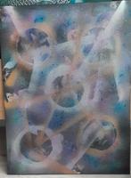 Schilderij abstract, Antiek en Kunst, Kunst | Schilderijen | Abstract, Ophalen