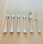 KELTUM Prinses diner vork dessert lepel 100 90 verzilverd P6, Ophalen, Gebruikt, Zilver