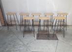 Design MUUTO FIBER TUBE BARKRUKKEN OKER (8 Stuks), Met voetsteun, 60 tot 90 cm, Ophalen of Verzenden, Metaal