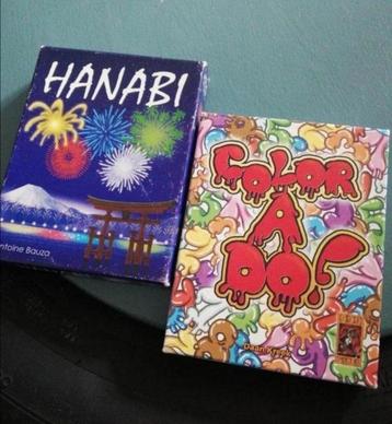 Hanabi & Color a do, 2 leuke kaartspellen  beschikbaar voor biedingen