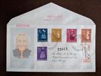 NL 1958; FDC E-34 ZOMERZEGELS KLEDERDRACHTEN LEES, Verzenden, Beschreven, Nederland