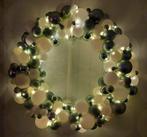 Kerstkrans met licht kerstballen en slingers mintgroen, Diversen, Kerst, Ophalen