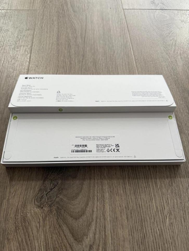 Apple Watch SE 3 40mm Starlight -, Sieraden, Tassen en Uiterlijk, Smartwatches, Zo goed als nieuw, iOS, Zilver, Afstand, Waterdicht