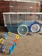 Ferplast hamsterkooi met accesoires, Dieren en Toebehoren, Kooi, Zo goed als nieuw, 75 tot 110 cm, Ophalen