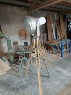 Antieke schijnwerper rauw op statief, Ophalen of Verzenden, Gebruikt, Glas, Minder dan 100 cm