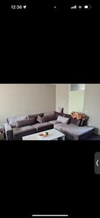 Grijze bank - weinig gebruikt, goede staat!, Driepersoons, 75 tot 100 cm, Ophalen of Verzenden, Zo goed als nieuw