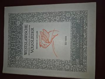 Das lied der Volker,  Westslawische Volkslieder, ED 1228 beschikbaar voor biedingen