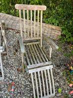 Twee hardhouten tuin ligstoelen, Tuin en Terras, Tuinsets en Loungesets, Ophalen, Gebruikt, Eettafel, Hardhout