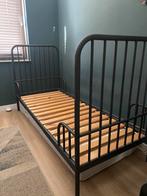 Stoer metalen bed charcoal, Kinderen en Baby's, Kinderkamer | Bedden, Ophalen, 85 tot 100 cm, Zo goed als nieuw, Matras