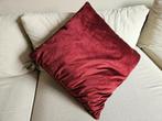 Decoratief kussen met bies ca. 45x45cm London Velvet Red, Ophalen, Zo goed als nieuw, Rood, Vierkant