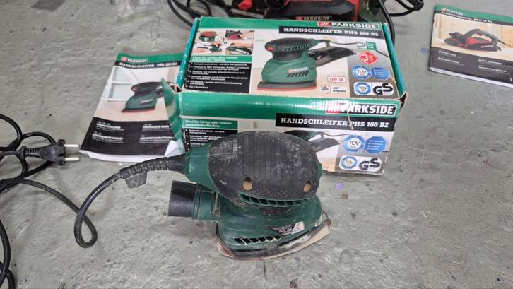 Parkside Handschuurmachine PHS 160 B2, Doe-het-zelf en Verbouw, Gereedschap | Schuurmachines, Gebruikt, Vlakschuurmachine, Minder dan 600 watt
