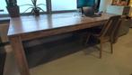 zware hardhouten tafel, Ophalen, Gebruikt, 100 tot 150 cm, 200 cm of meer