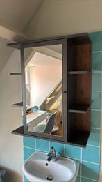 Badkamerkast met spiegel 72x60, Ophalen, (Half)hoge kast, 50 tot 100 cm, Zo goed als nieuw