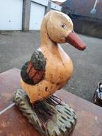 Vintage houten eenden beeld.(zwaar), Antiek en Kunst, Kunst | Beelden en Houtsnijwerken, Ophalen of Verzenden