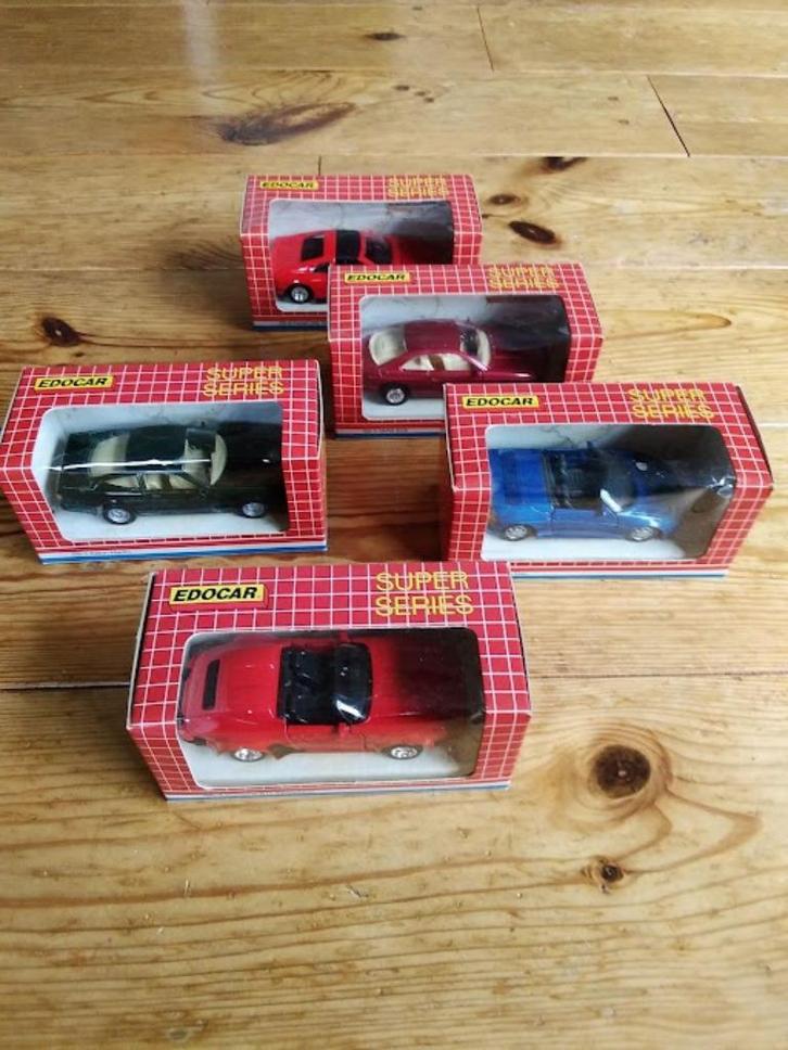 Modelauto's Edocar, Supercar, Classiccar, Shell Lorraine Die, Hobby en Vrije tijd, Modelauto's | Overige schalen, Nieuw, Auto